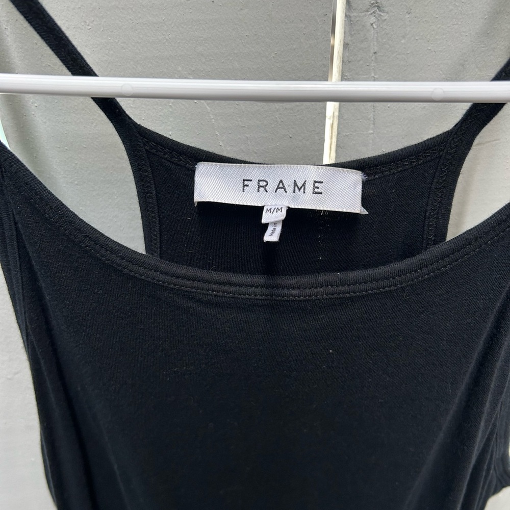 Frame Black Tank Midi Dress